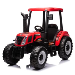 Mamido Dětský elektrický traktor MX-616 s kabinou 12V | 2x45W červený
