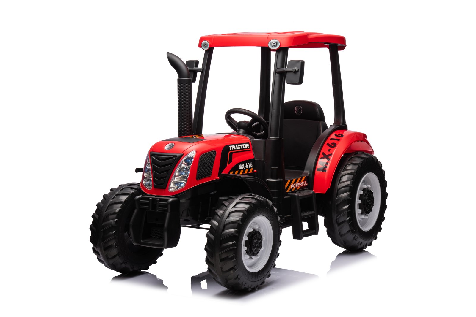 Mamido Dětský elektrický traktor MX-616 s kabinou 12V | 2x45W červený