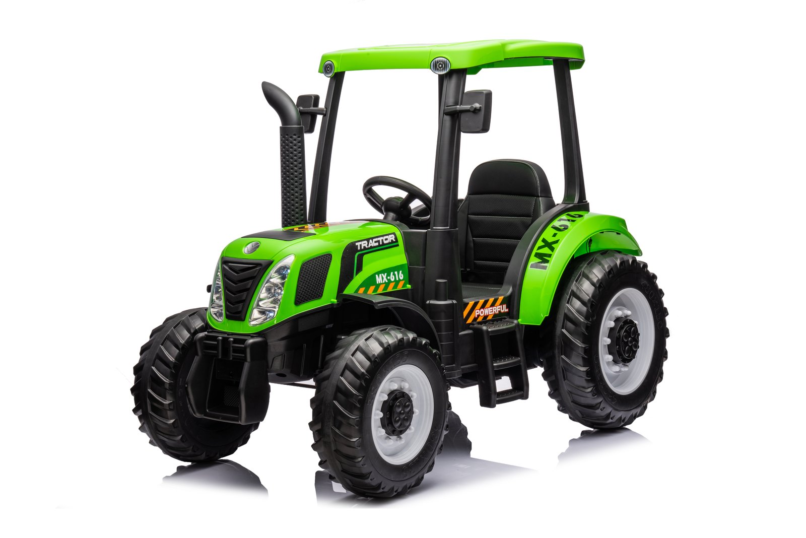 Mamido Dětský elektrický traktor MX-616 s kabinou 12V | 2x45W zelený - Obrázek 2