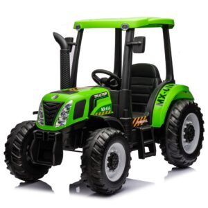 Mamido Dětský elektrický traktor MX-616 s kabinou 12V | 2x45W zelený