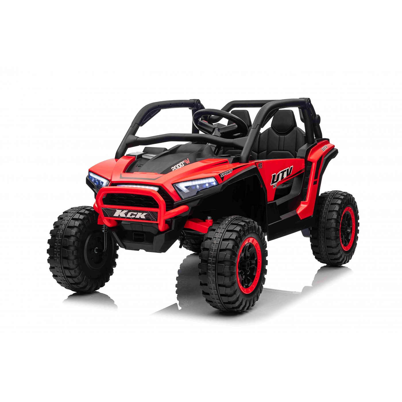 Mamido Elektrické autíčko Buggy UTV KCK 4x4 červené 24V | 800W | 50 kg | EVA | LED | 2