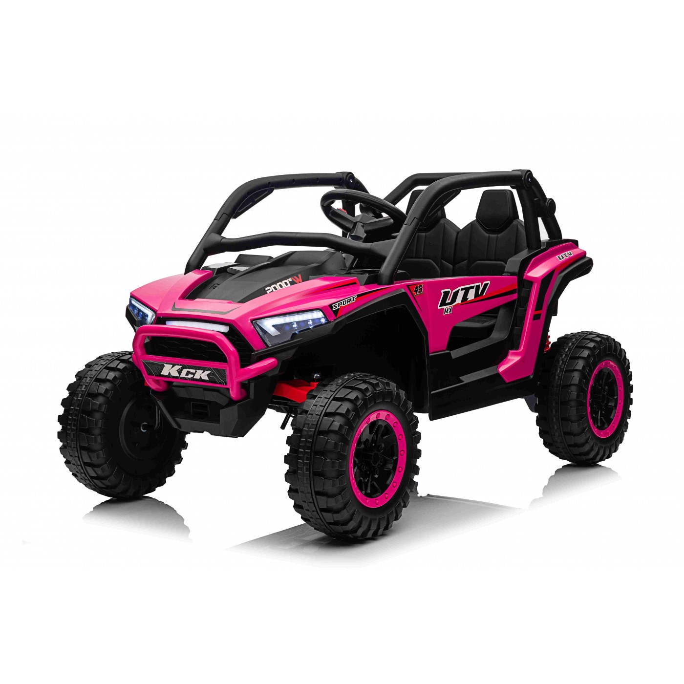 Mamido Elektrické autíčko Buggy UTV KCK 4x4 růžové 24V | 800W | 50 kg | EVA | LED | 2